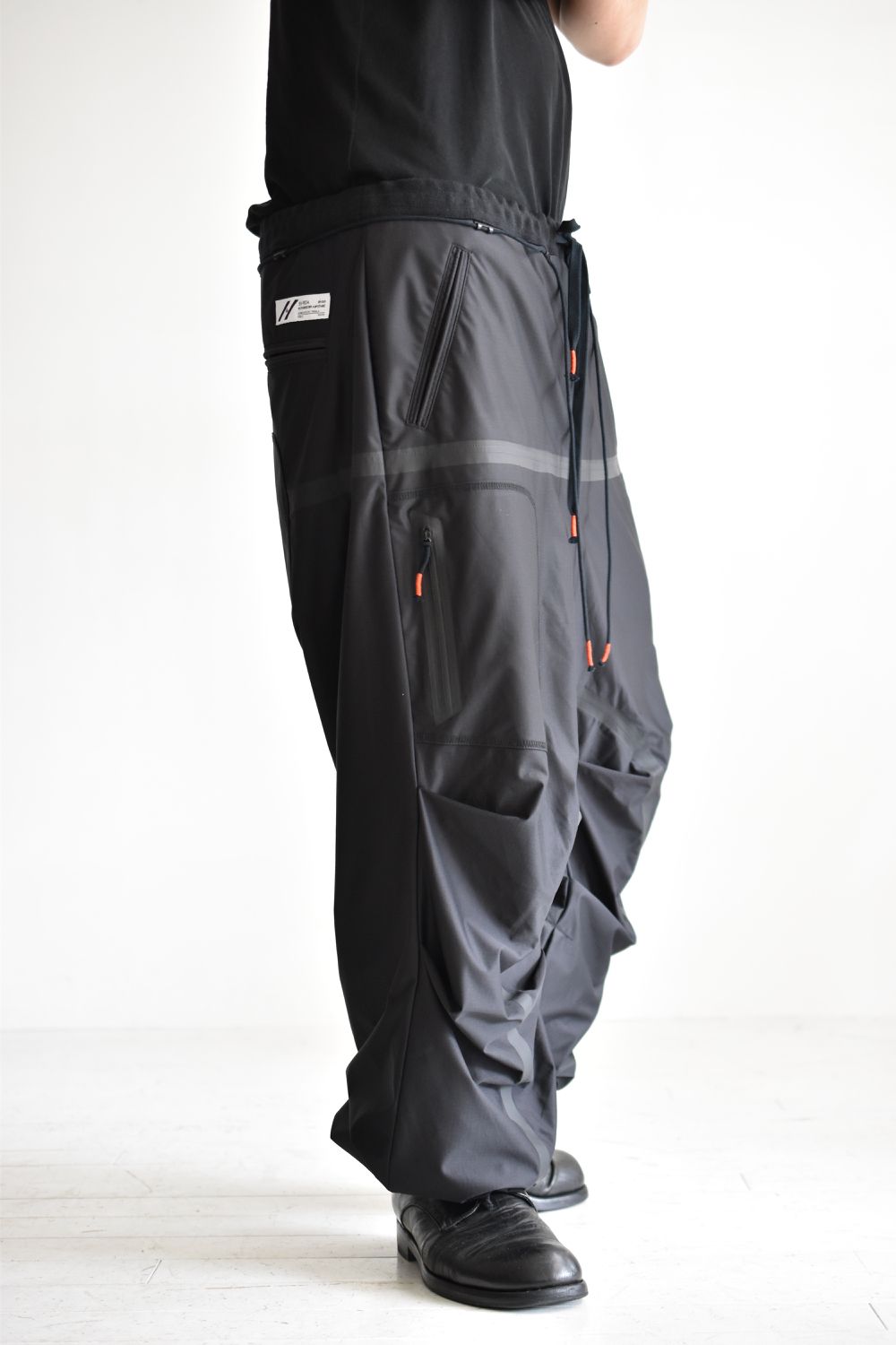 BAGGY RIP-STOP PANTS c/#1 BLACK