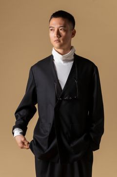 RELAXED BLAZER  (BLACK)