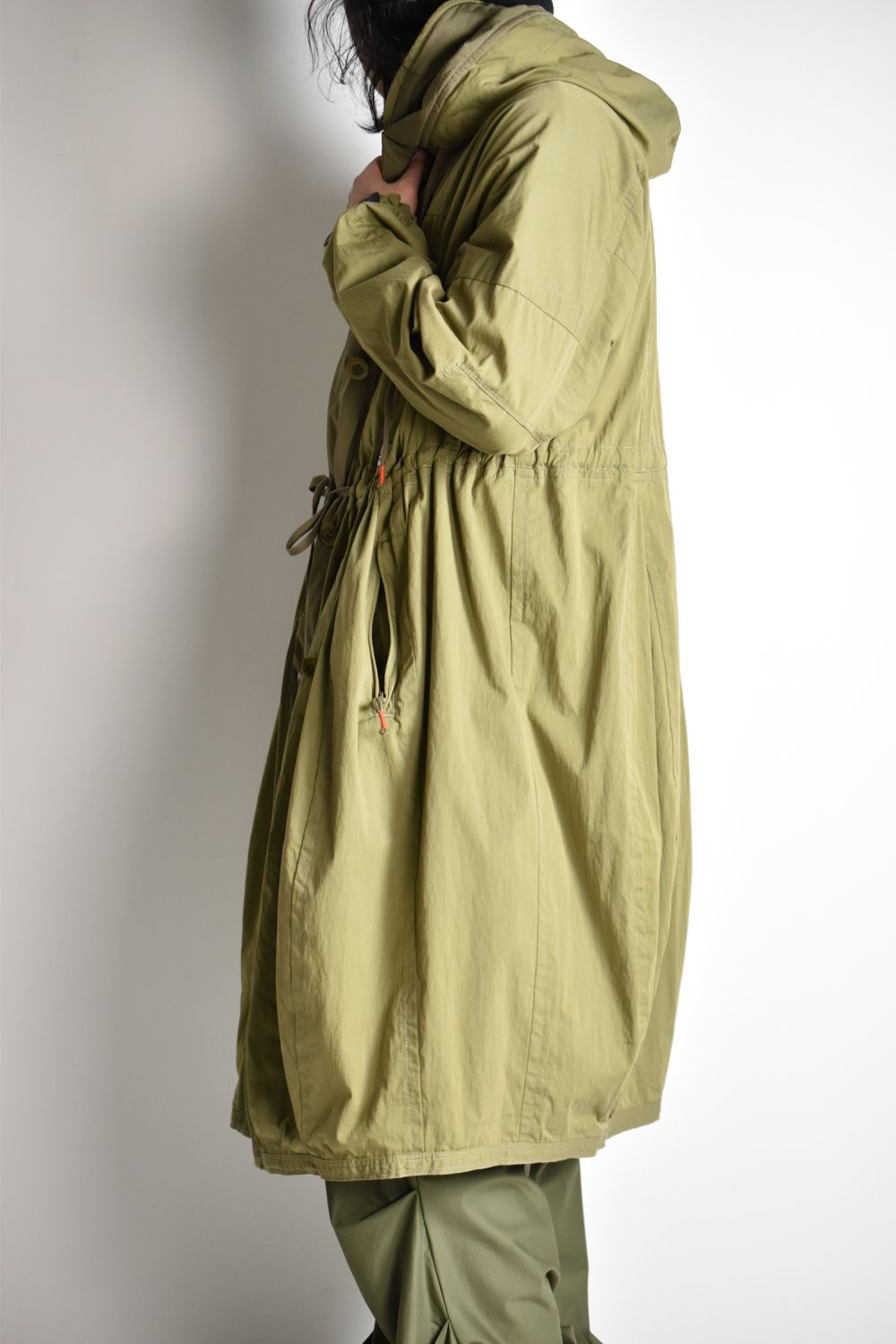 FLIGHT BALLOON WIDE LONG COAT c/#2 KHAKI