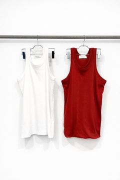 × ROBERT P. MILLER TURNUP TANK TOP (Black, Charcoal Black, Burgundy, Brown, White)