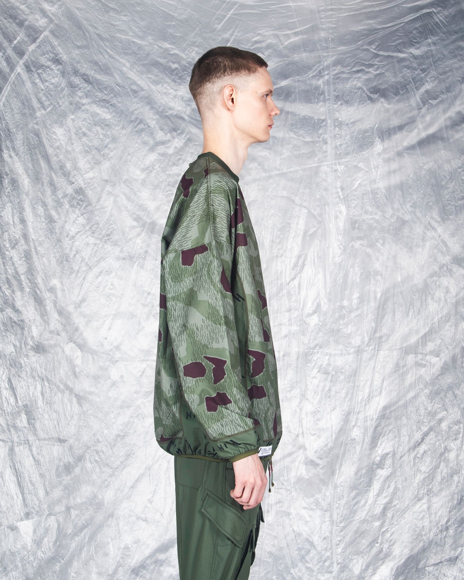 「予約商品」SPLINTER-CAMO WIDE L-SLEEVE / col: KHAKI