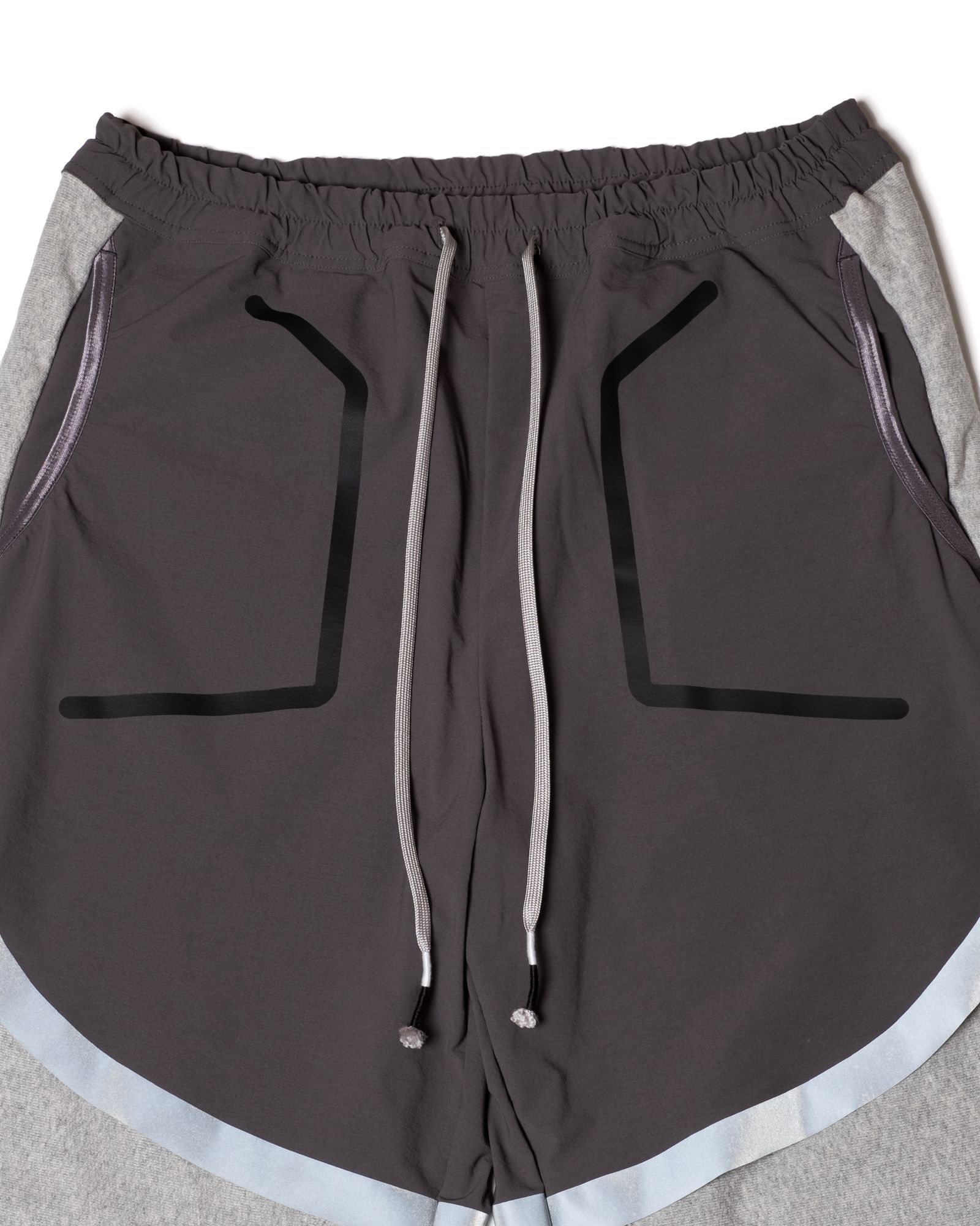 TECH LAYERED JOGGER PANTS / col:HEATHER GRAY