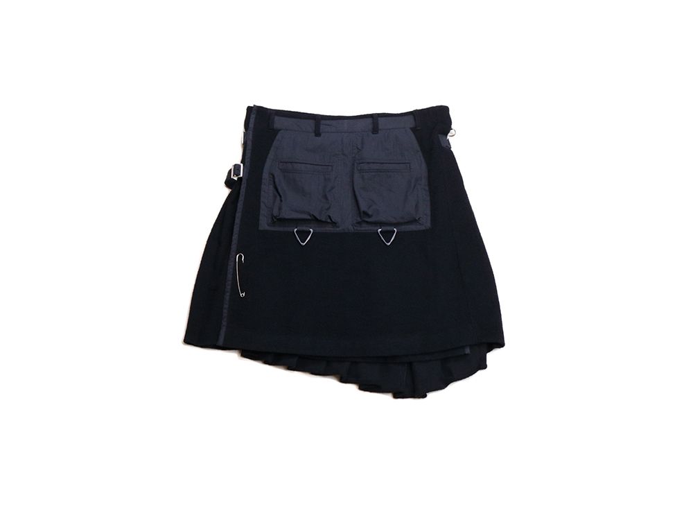 NPW-MIL KILT SKIRT (BLACK)