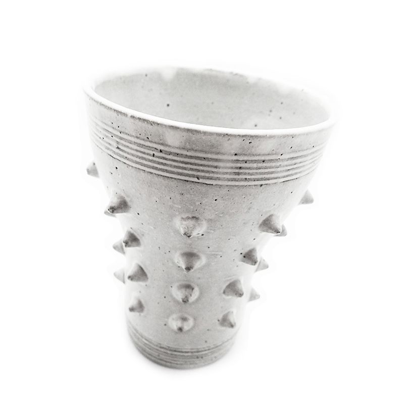 CORN STUDS BEERCUP "WHITE" -陶器タンブラー-
