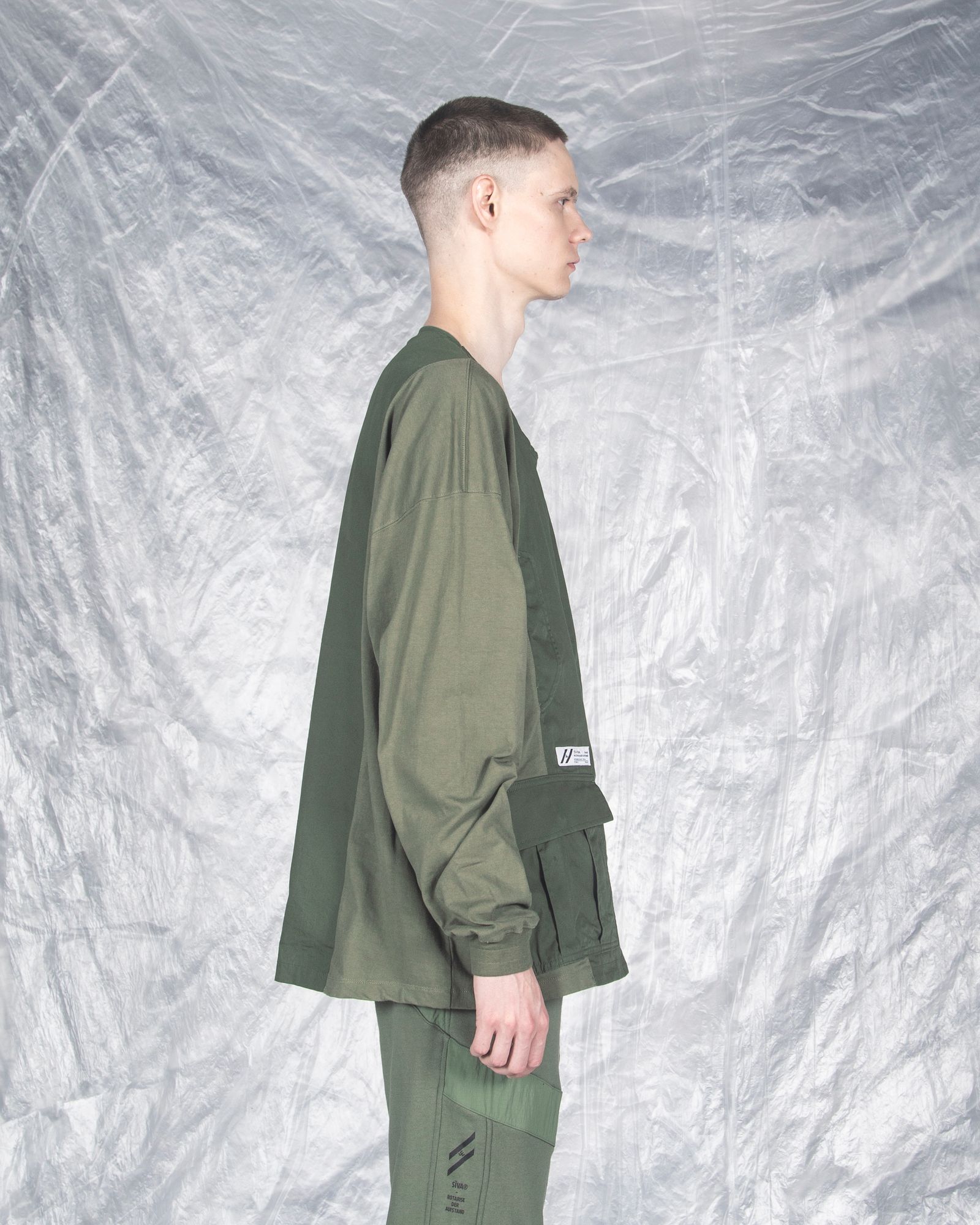 「予約商品」BDU POCKETS OVERSIZED L-SLEEVE / col: KHAKI