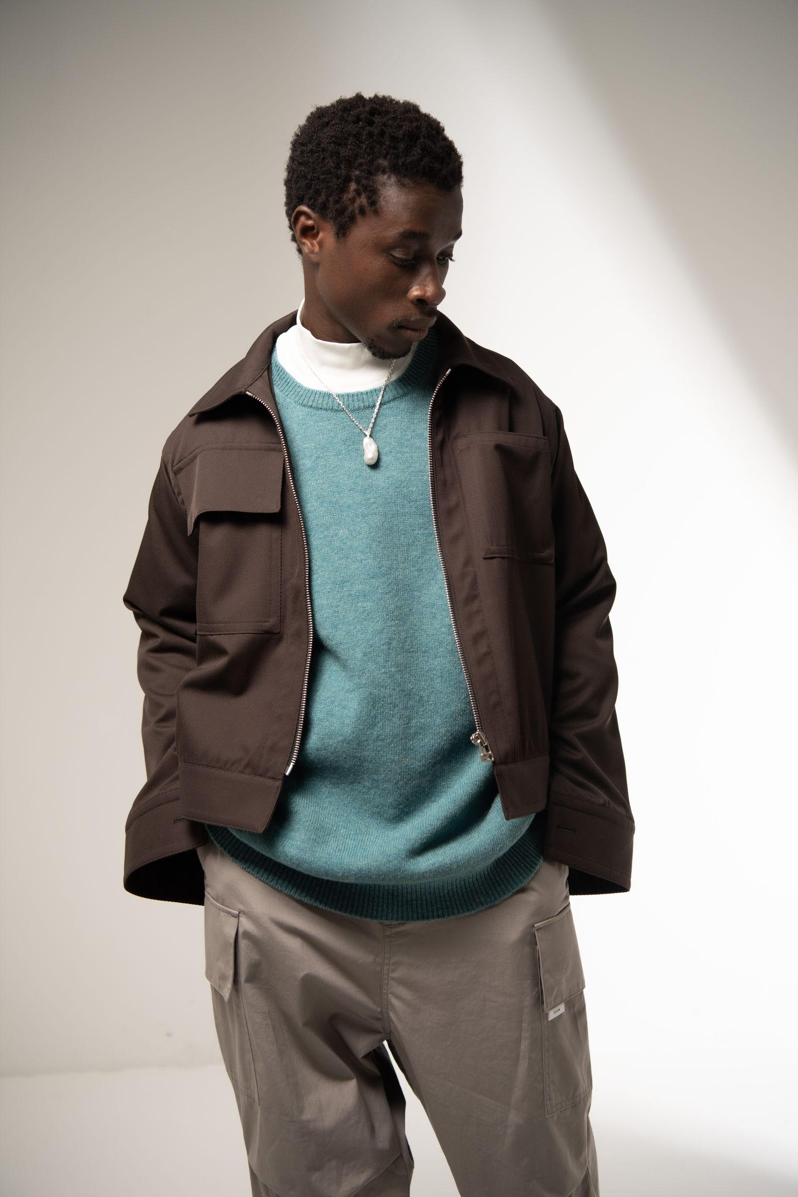 「予約商品」CREWNECK SWEATER (AQUA)