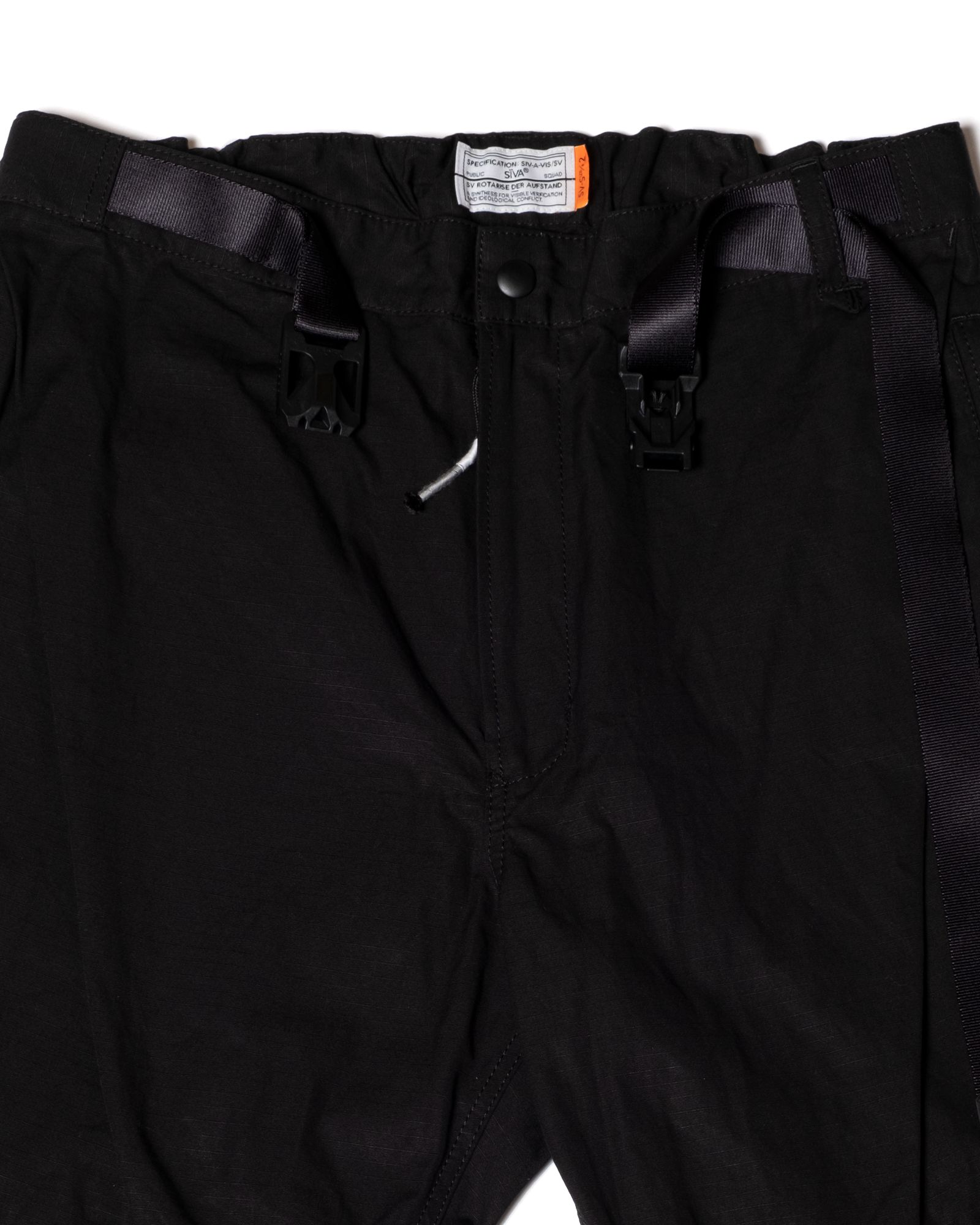 「予約商品」RIPSTOP LOWER-LEG DENIM PANTS / col: BLACK X INDIGO