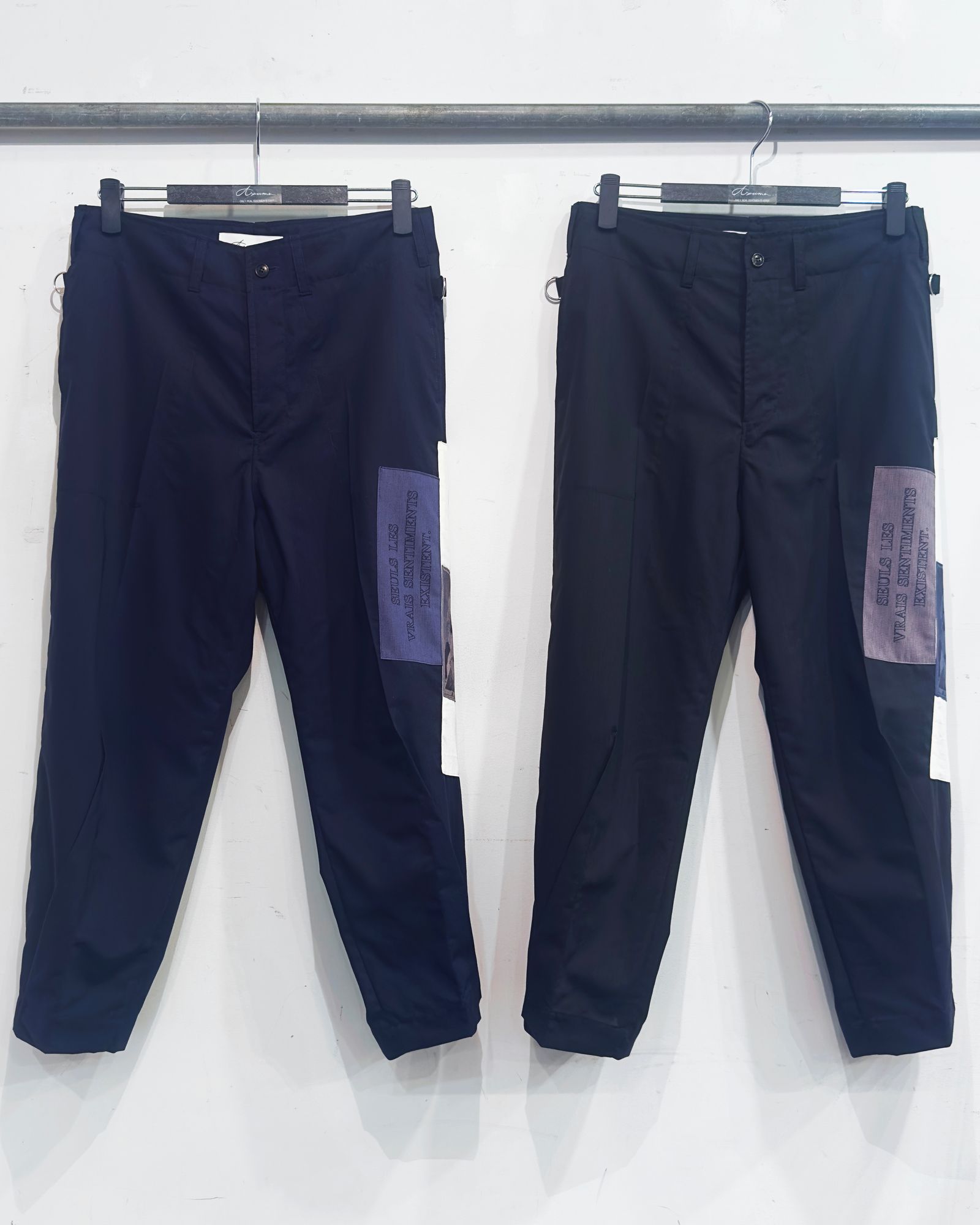 K.MARX FLIP TAPERED PANTS / テーパードパンツ (BLACK,NAVY)