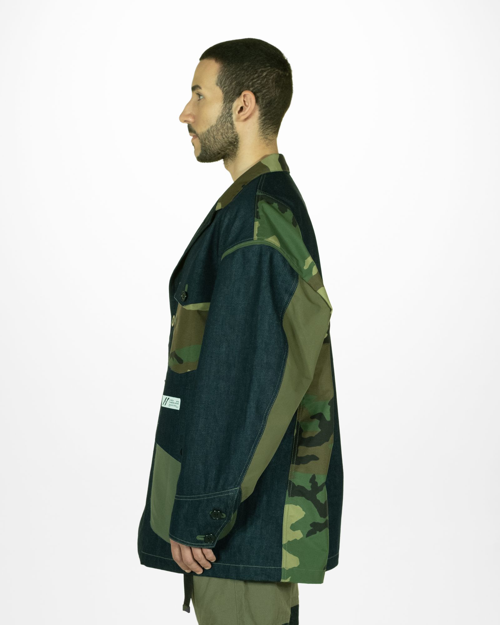 SÏVA - 「予約商品」3LAYER LIGHT-DENIM WIDE COVERALL JACKET / col