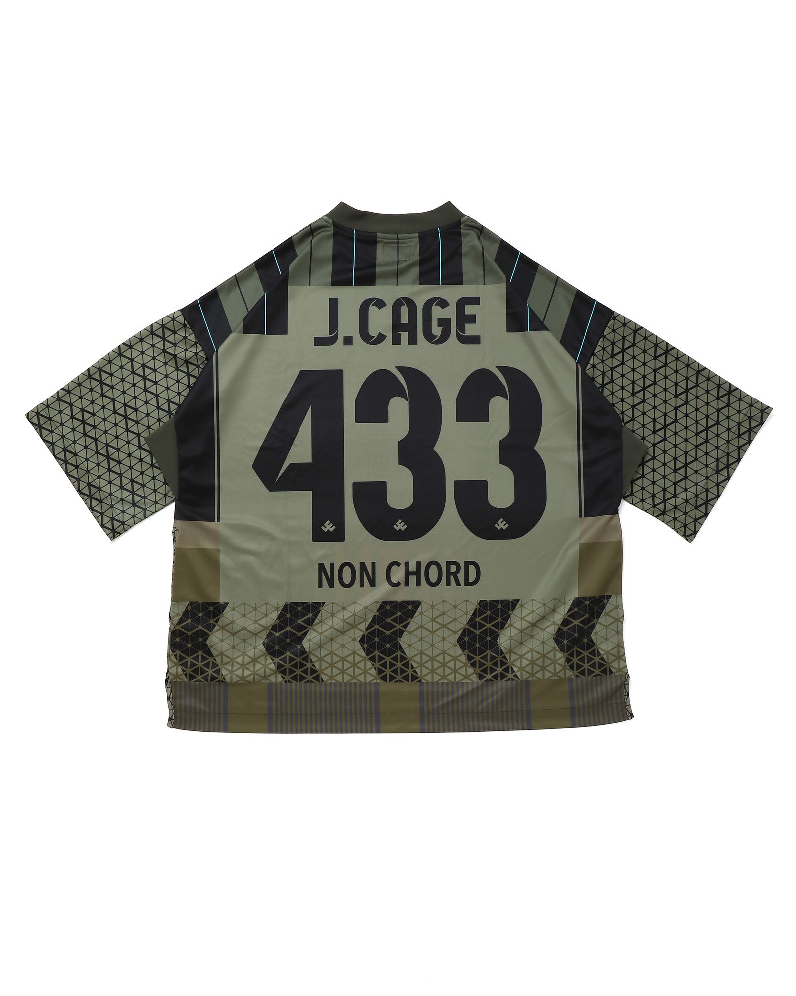 「予約商品」FOOTBALL WIDE SHIRTS # c/ KHAKI_stripe