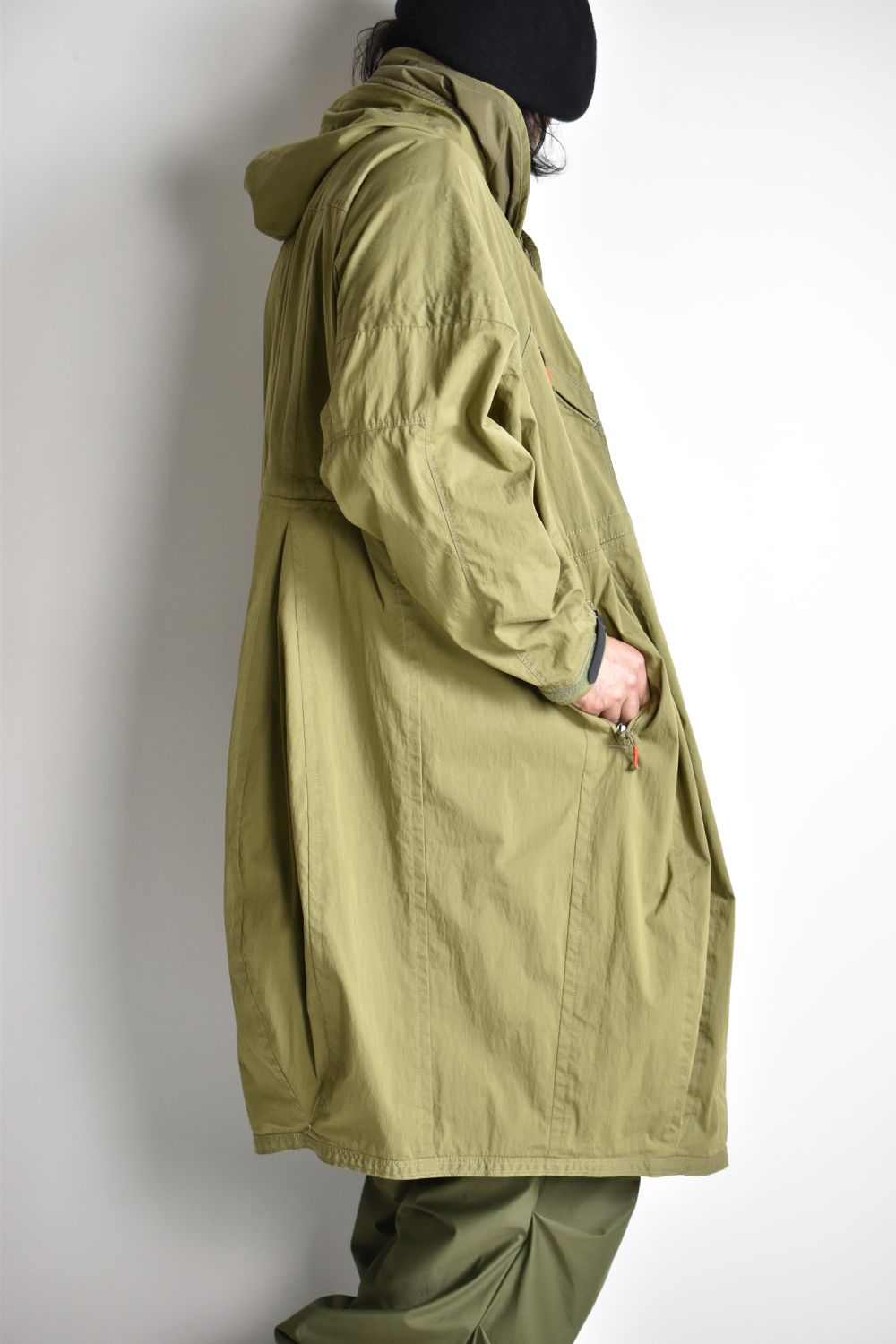FLIGHT BALLOON WIDE LONG COAT c/#2 KHAKI