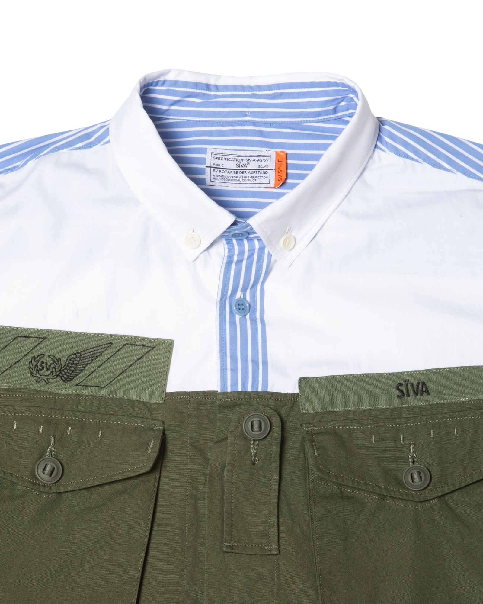 「予約商品」PASTED SOLDIER95 BUTTONDOWN OVERSIZED SHIRTS / col: OD