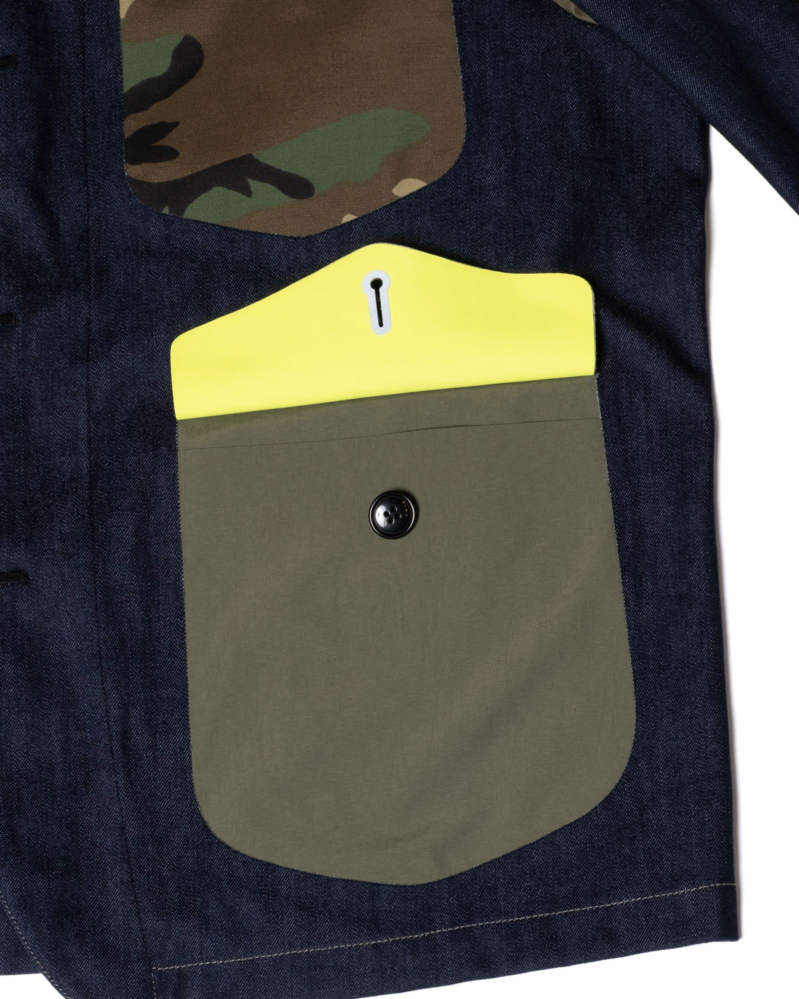 「予約商品」3LAYER LIGHT-DENIM WIDE COVERALL JACKET / col: INDIGO_base