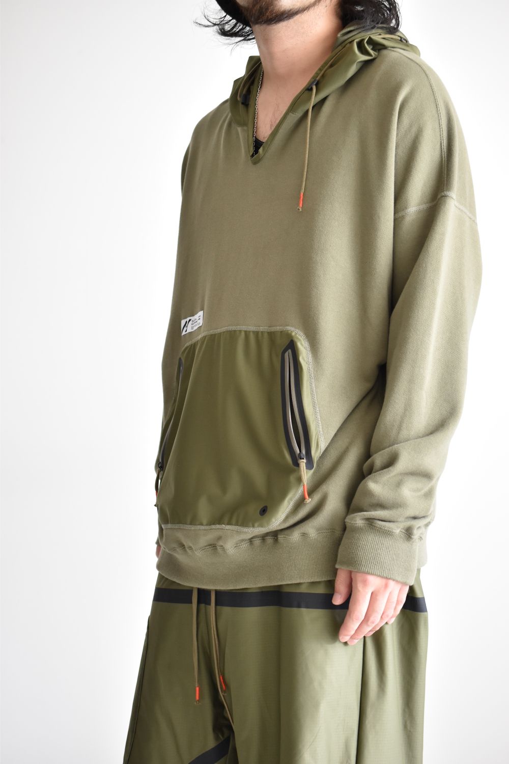 DRAW CODE HOODED PULL JERSEY c/#2 OD