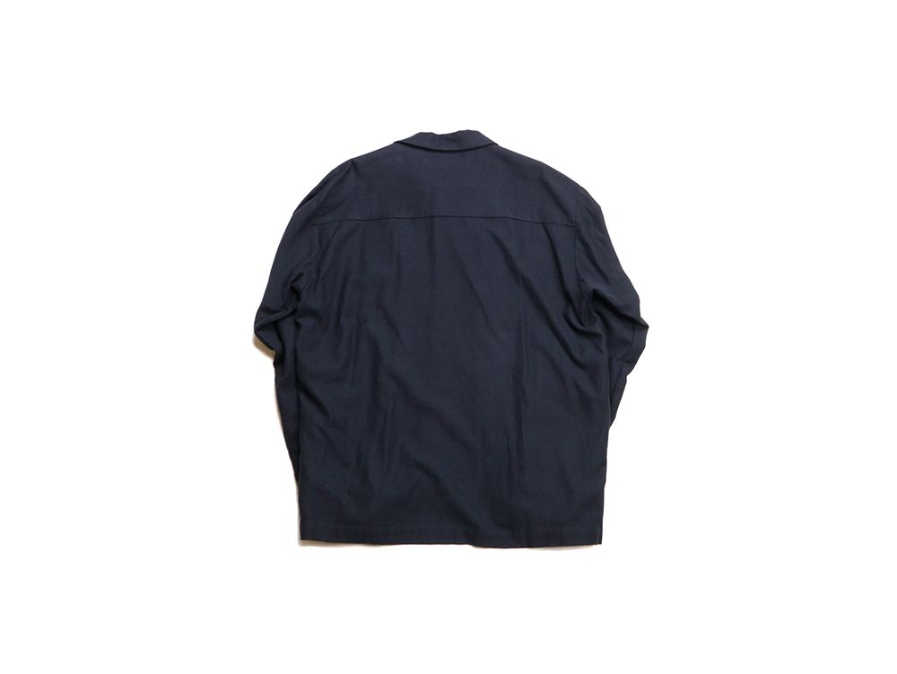MOLESKIN PLEATS SHIRTS (BLACK)