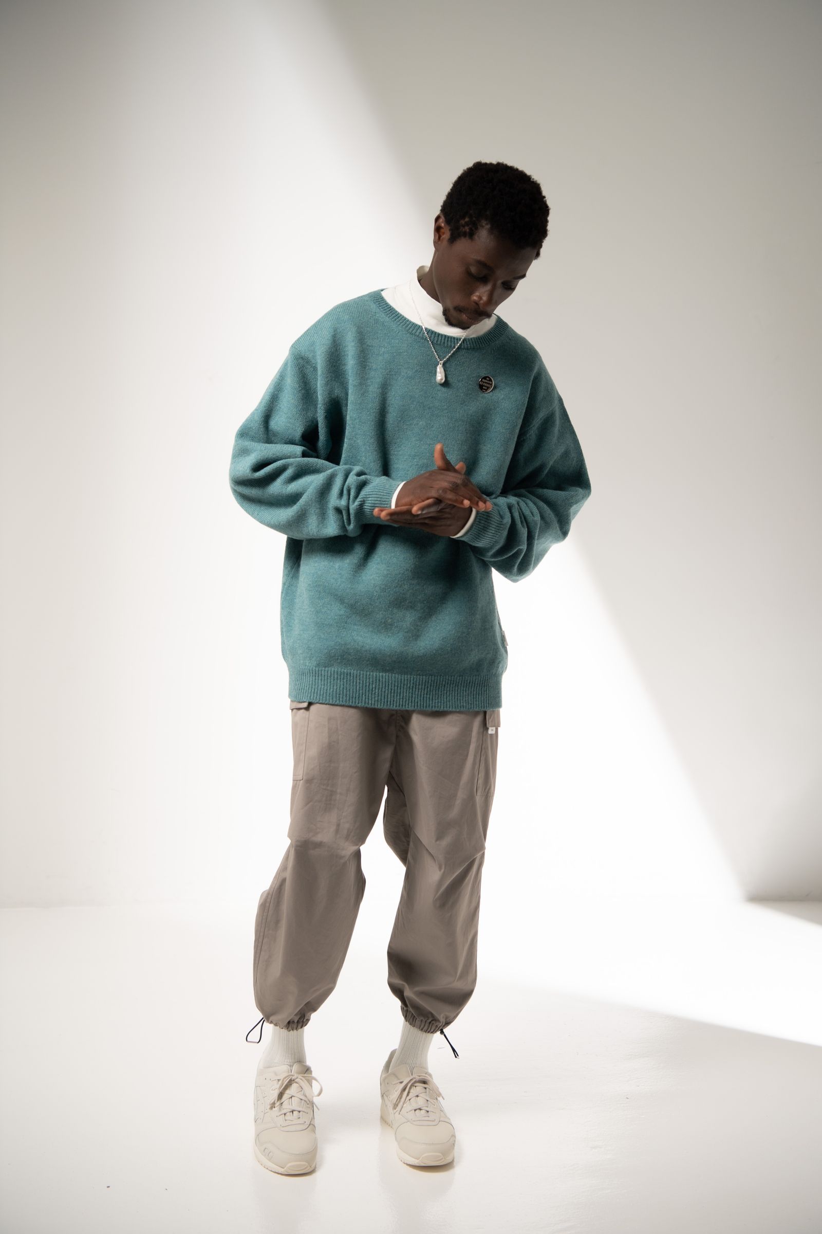 「予約商品」CREWNECK SWEATER (AQUA)