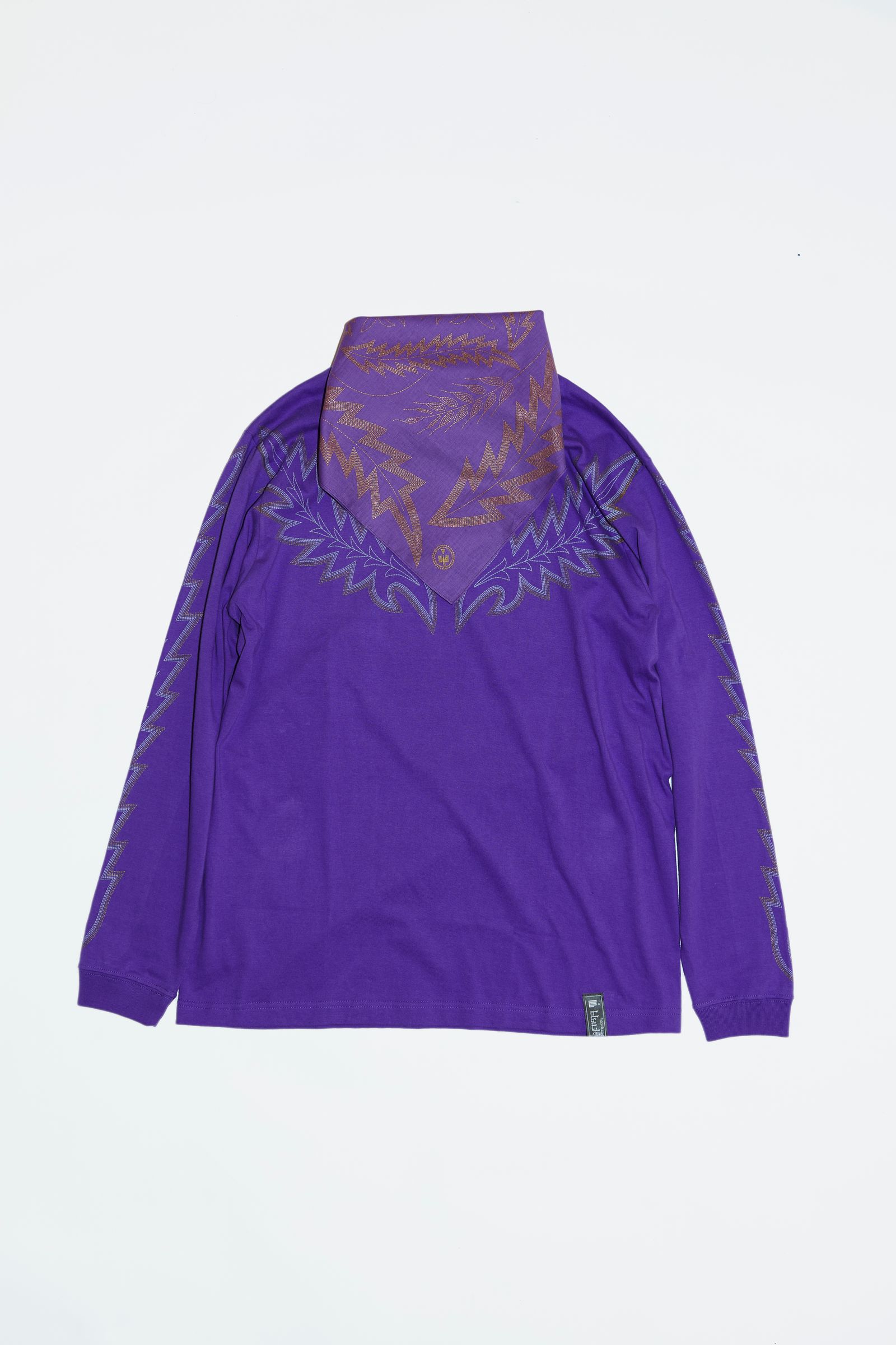945-78TT94-1 / バンダナ付ロンT（GREEN, PURPLE, BLUE, CREAM）