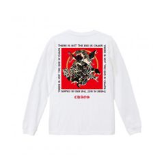 CHAOS SNAKE  L/S T-shirts (WHITE)