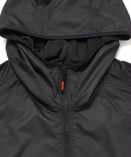 LAYERED HOODED WIDE PULL S-SLEEVE  c/#1 BLACK