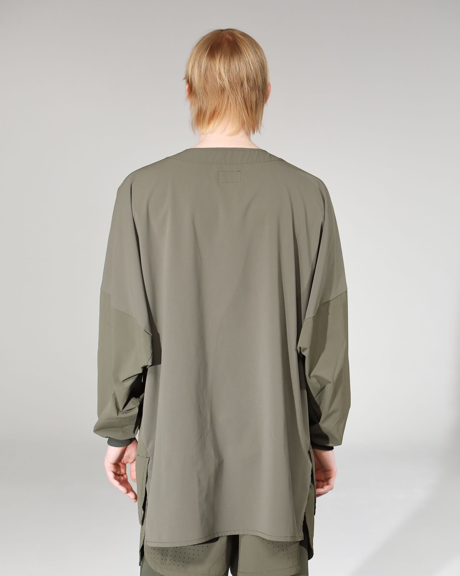 「予約商品」DOLMAN SEAM-LINE WIDE L-SLEEVE # c/KHAKI