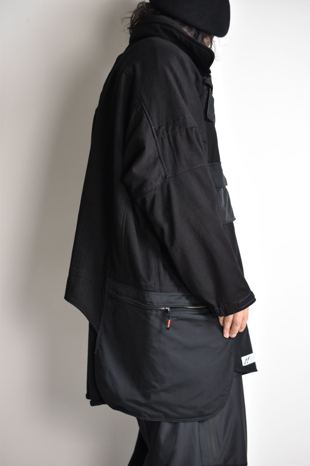 AIRBORNE SMOCK JUMP WIDE JACKET c/#1 BLACK