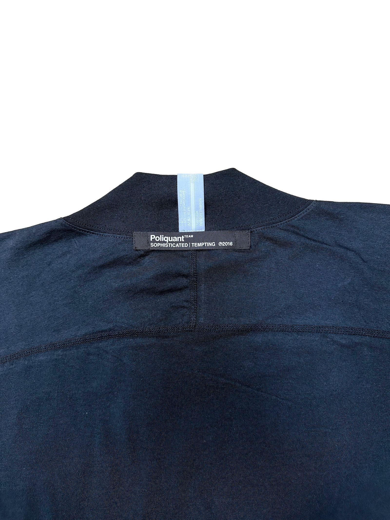 THE FLATSEAMER L/S TEE // CORDURA® Fabric THE SPECS / モックネック ロングスリーブ Tシャツ（BLACK）
