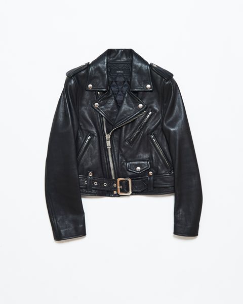 81GBJ028-5 / ショート丈 ライダースジャケット Womens (Black)