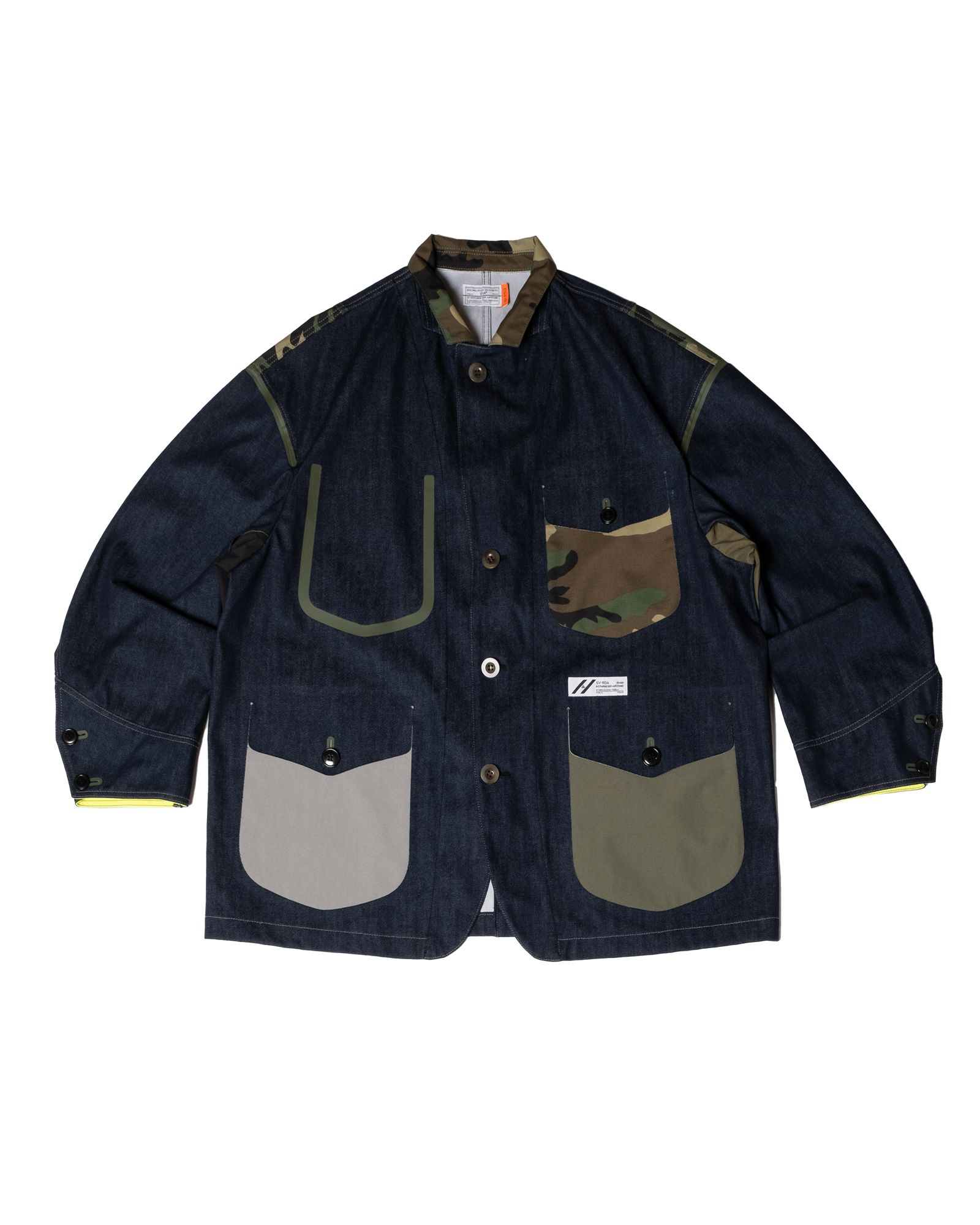 「予約商品」3LAYER LIGHT-DENIM WIDE COVERALL JACKET / col: INDIGO_base