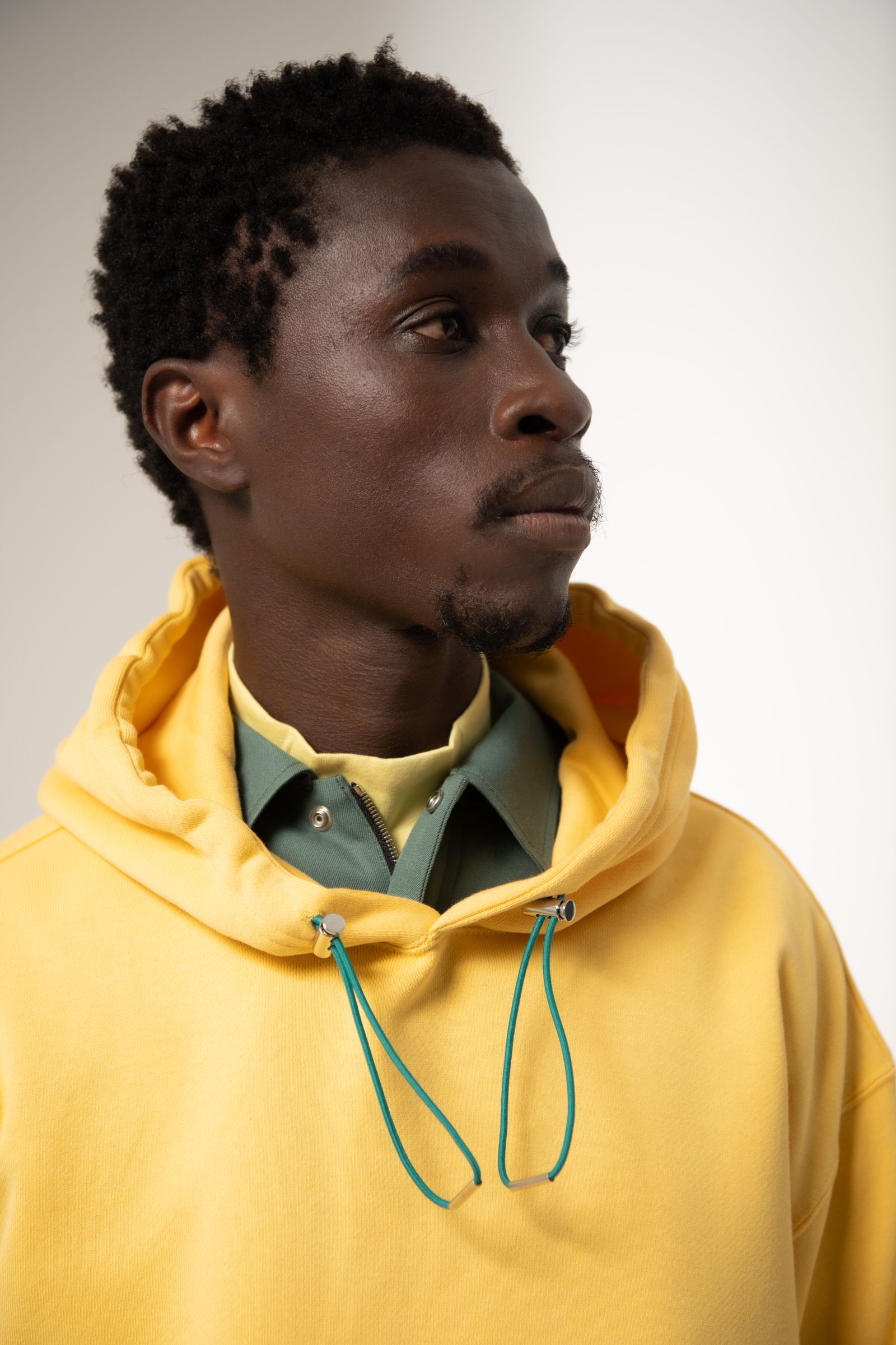 「予約商品」GRID MARKED T-SHIRT (YELLOW)