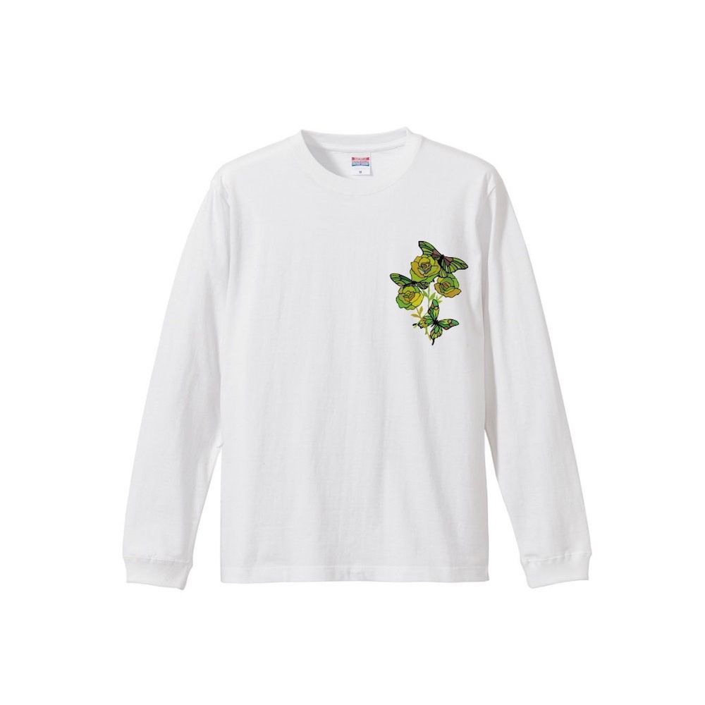 「予約商品」BROKEN SMILE  L/S T-shirts (WHITE)