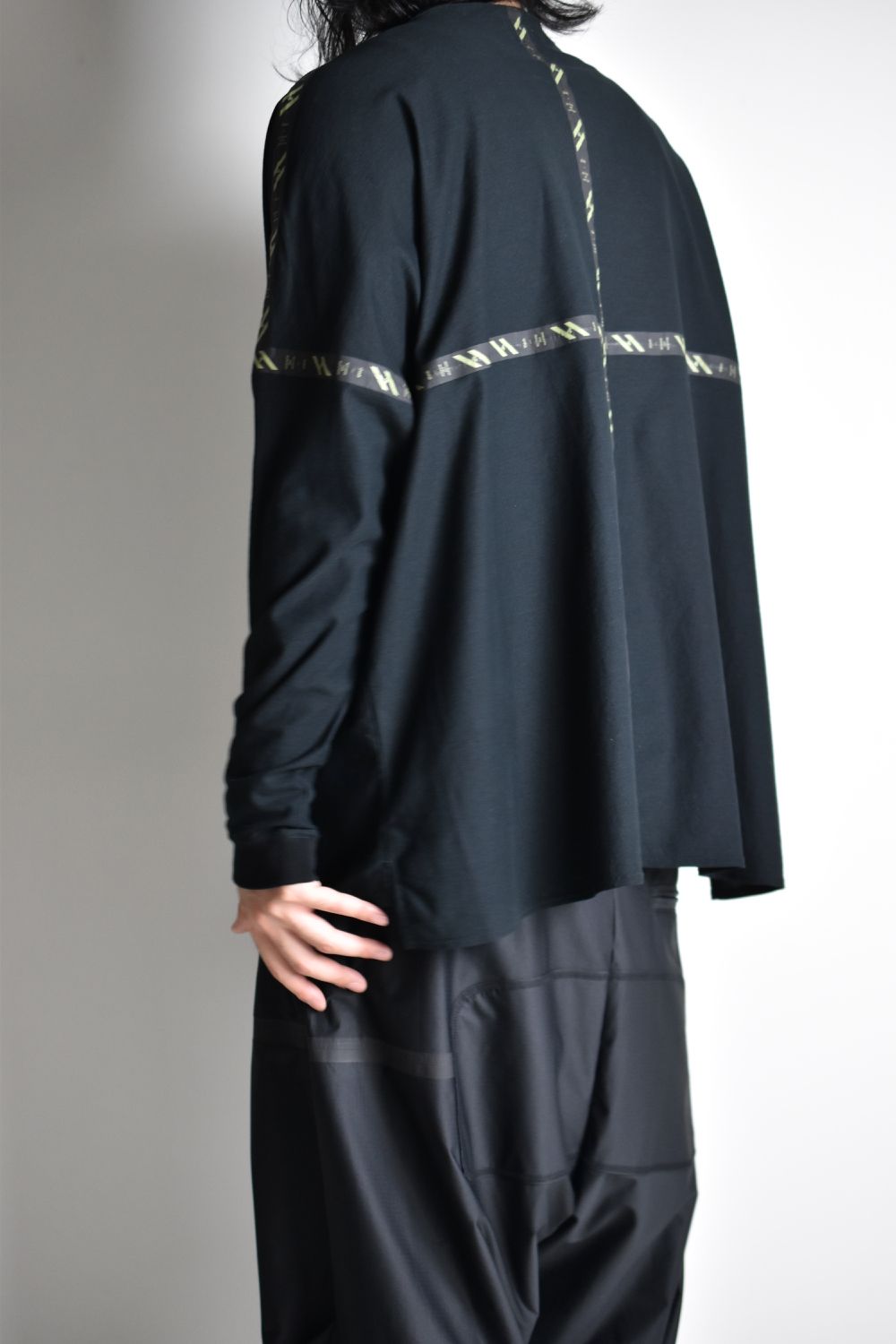 FLATSEAM LINE WIDE L-SLEEVE c/#1 BLACK