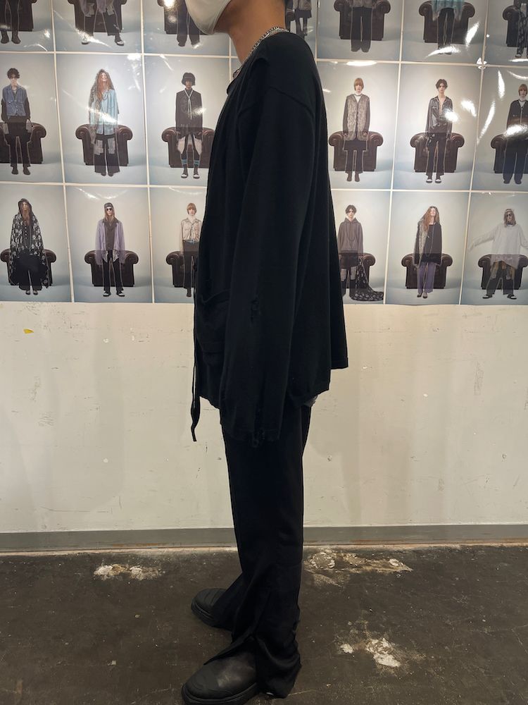 JANIS’S LAYERED KNIT PULLOVER / プルオーバーニット (Black, Yellow)