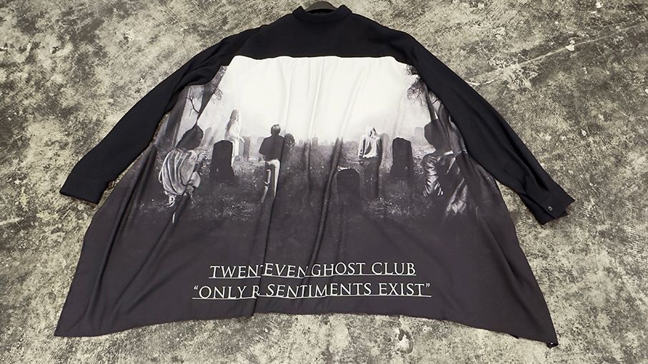 FOREST GHOST CLOTH SHIRT / 総柄 シャツ (Black, Mintgreen, Light Grey)