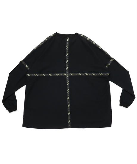 FLATSEAM LINE WIDE L-SLEEVE c/#1 BLACK