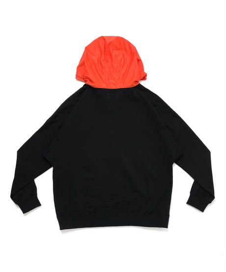 DRAW CODE HOODED PULL JERSEY c/#3 BLK X ORN