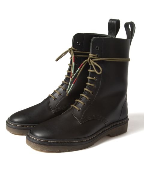 「予約商品」10EYELET ROUND TOE ZIP-UP BOOTS / col: BLACK