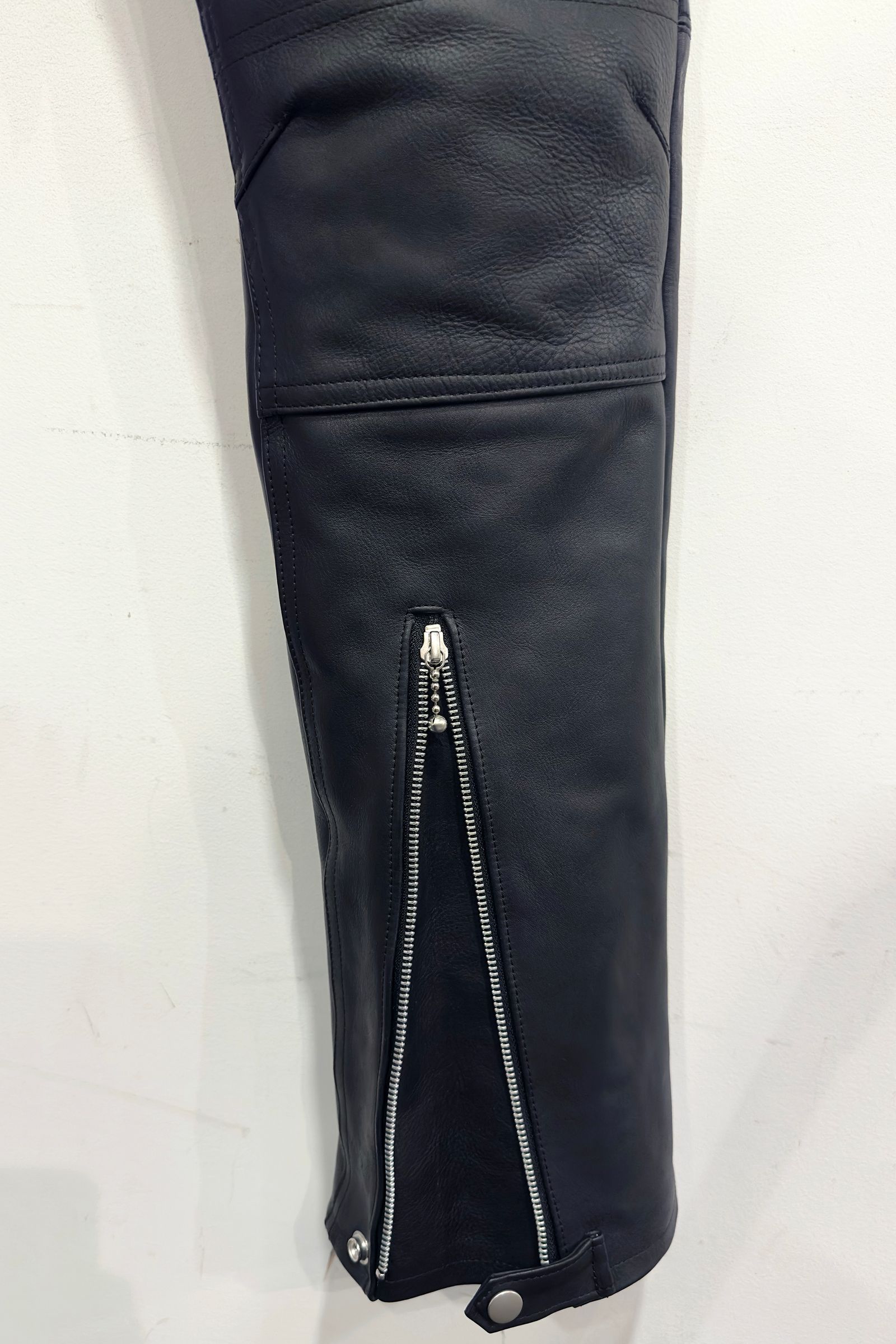 WESTERN BIKER PANTS / レザーパンツ (BLACK)