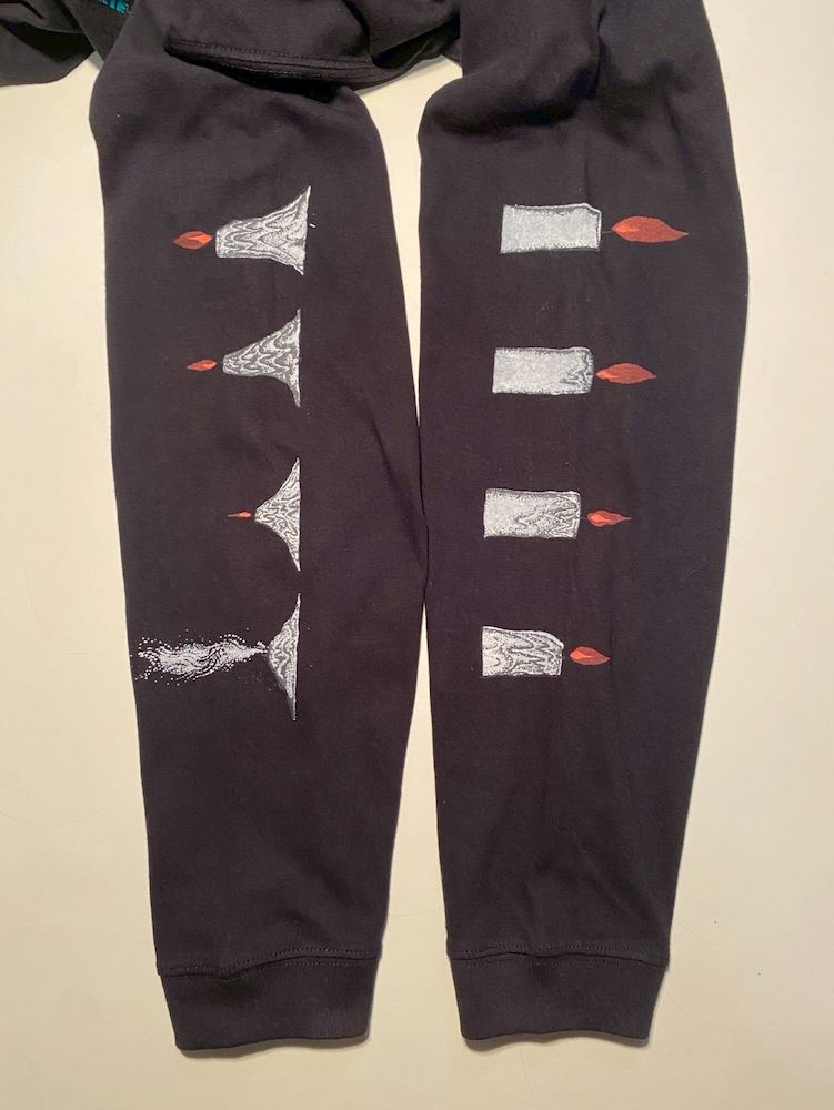 【受注生産】HALLUCINATION CLUB "CANDLE" LONG SLEEVE BLACK (satoshi ito)