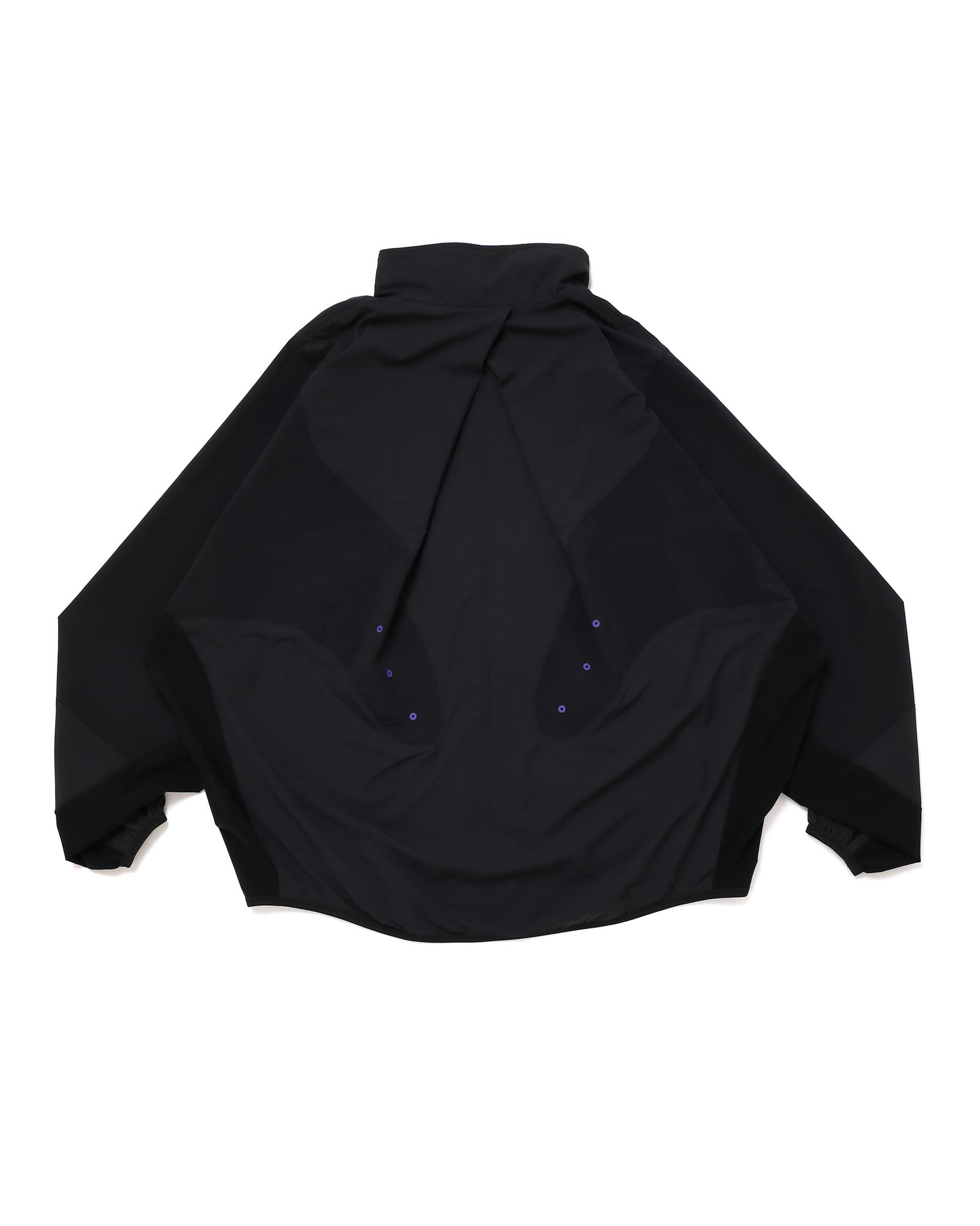 「予約商品」DOLMAN WIDE NYLON JACKET # c/BLACK