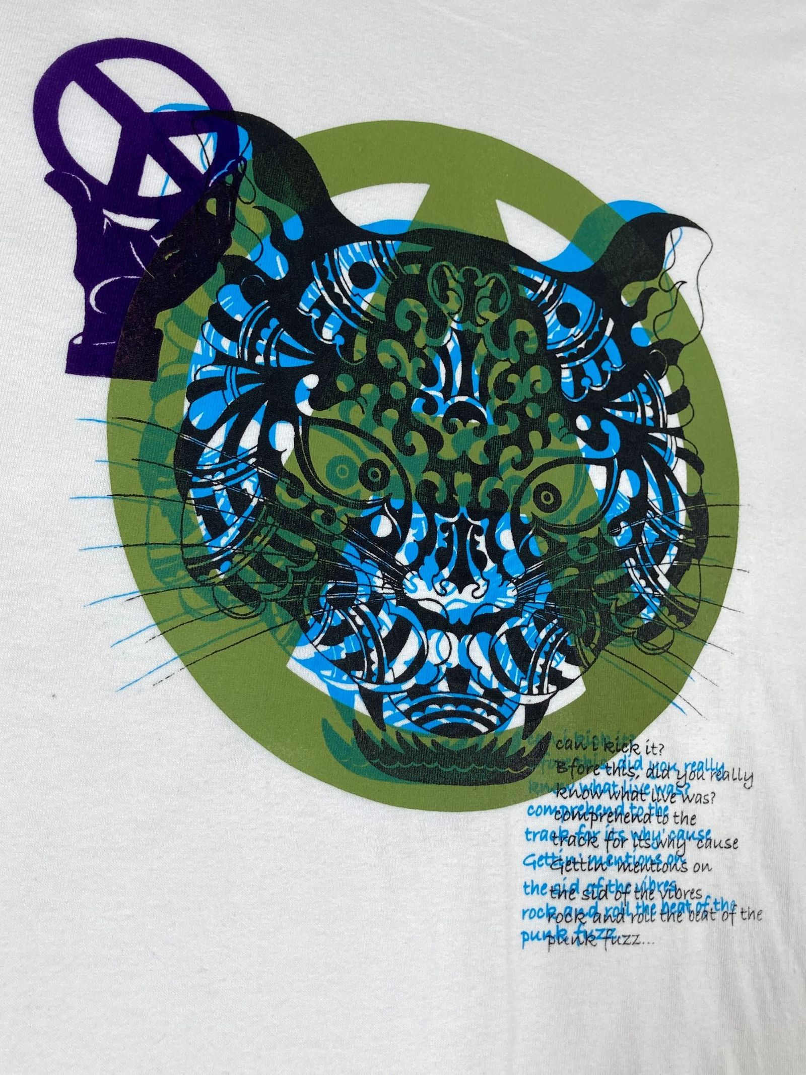 「予約商品」yamaneko anarchy symbol S/S T-shirt "white"