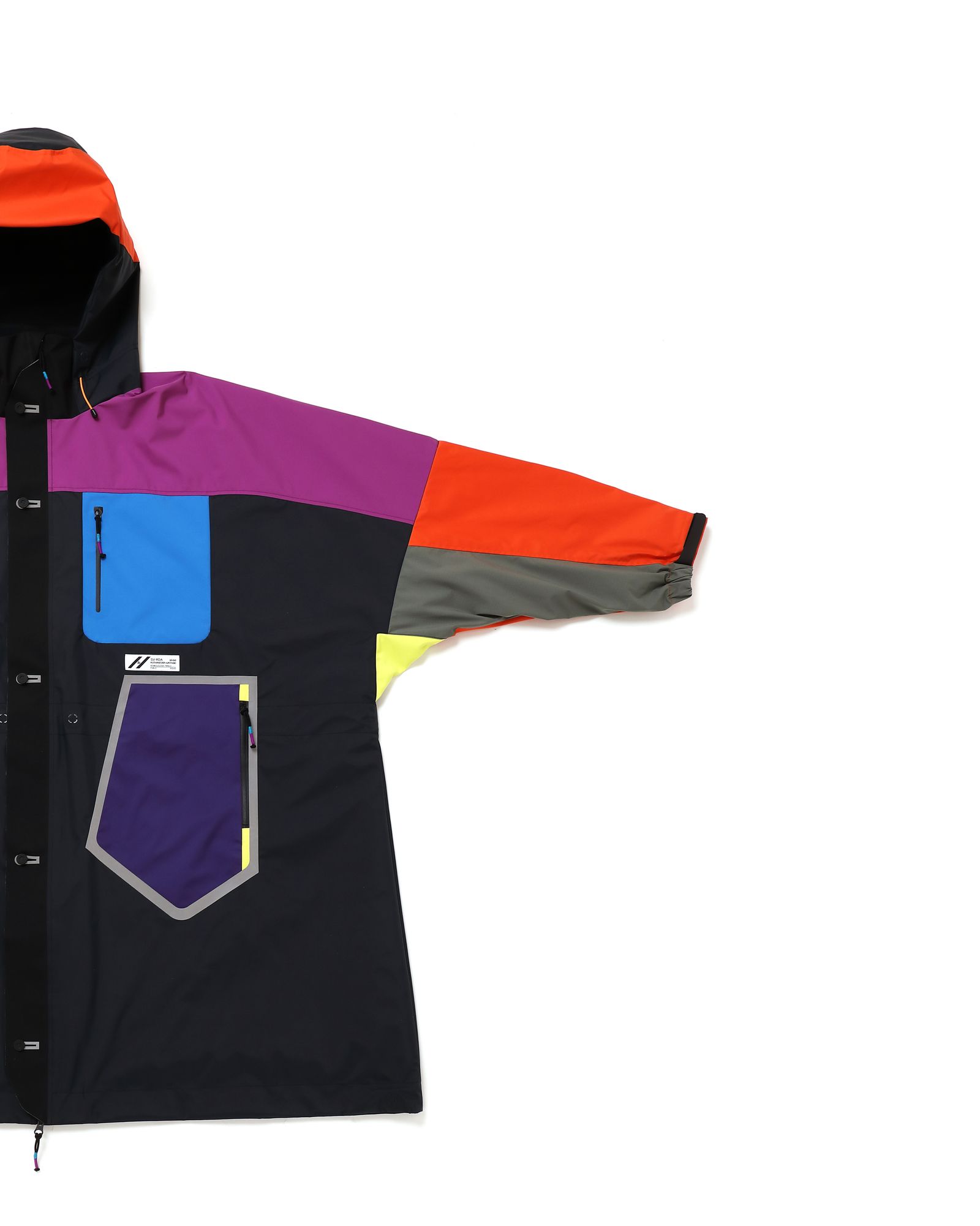 「予約商品」MULTI-PANEL HOVER WIDE JACKET # c/BLACK_base