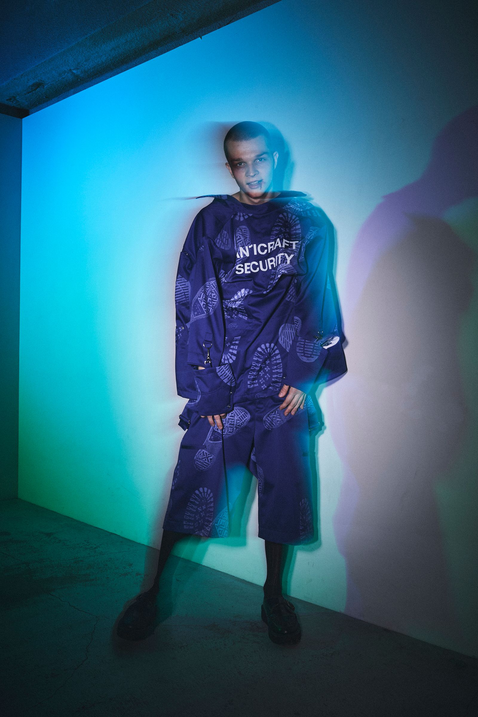 STEPPED PUNKS WORK JACKET / ワークジャケット (BLACK,BLUE)