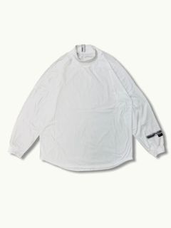 THE FLATSEAMER L/S TEE // CORDURA® Fabric THE SPECS / モックネック ロングスリーブ Tシャツ（WHITE）