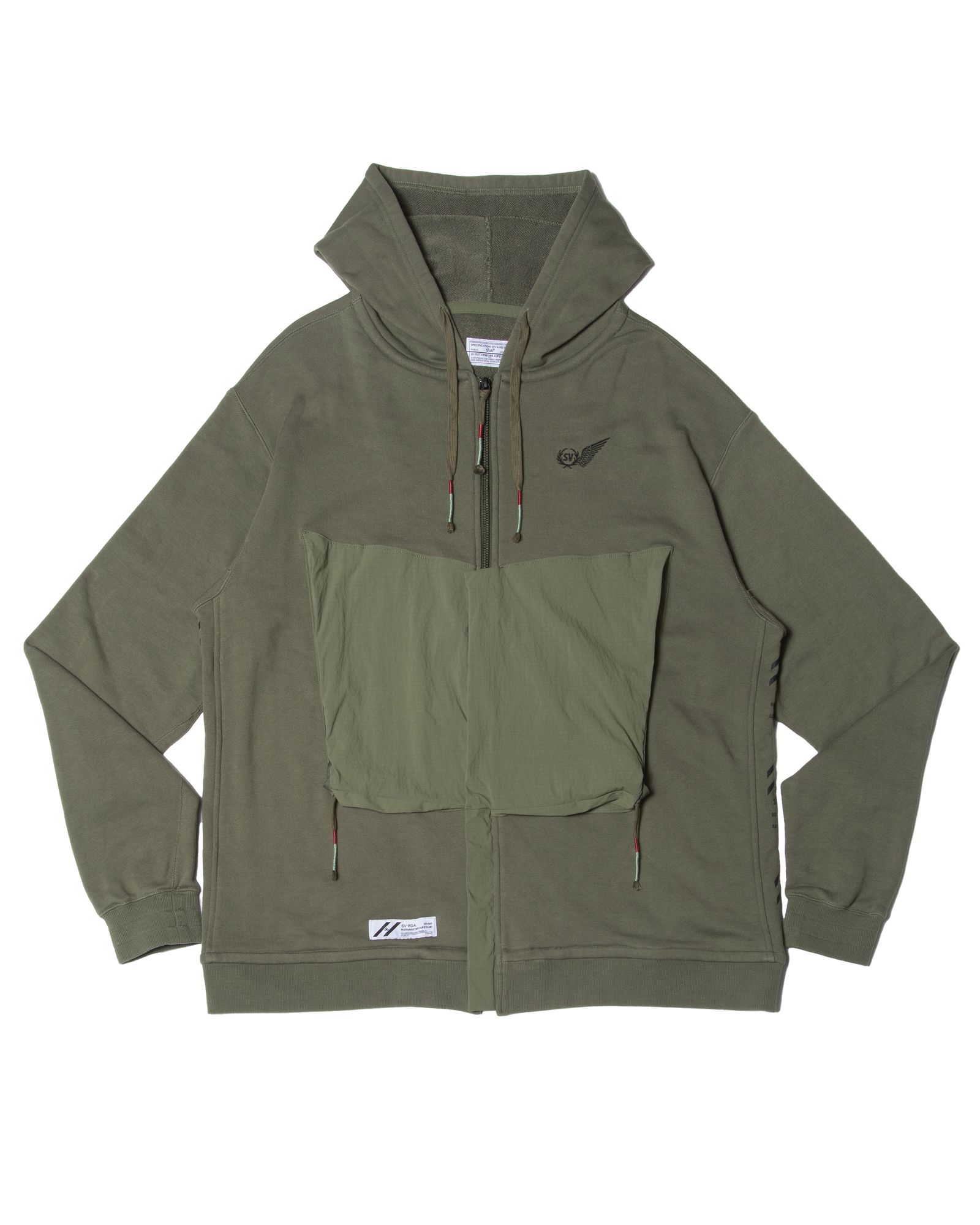 「予約商品」LOWCHEST-PKT ZIP JOGGER LOOSE-FIT HOODIE / col: KHAKI