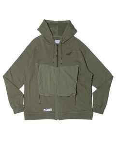 「予約商品」LOWCHEST-PKT ZIP JOGGER LOOSE-FIT HOODIE / col: KHAKI