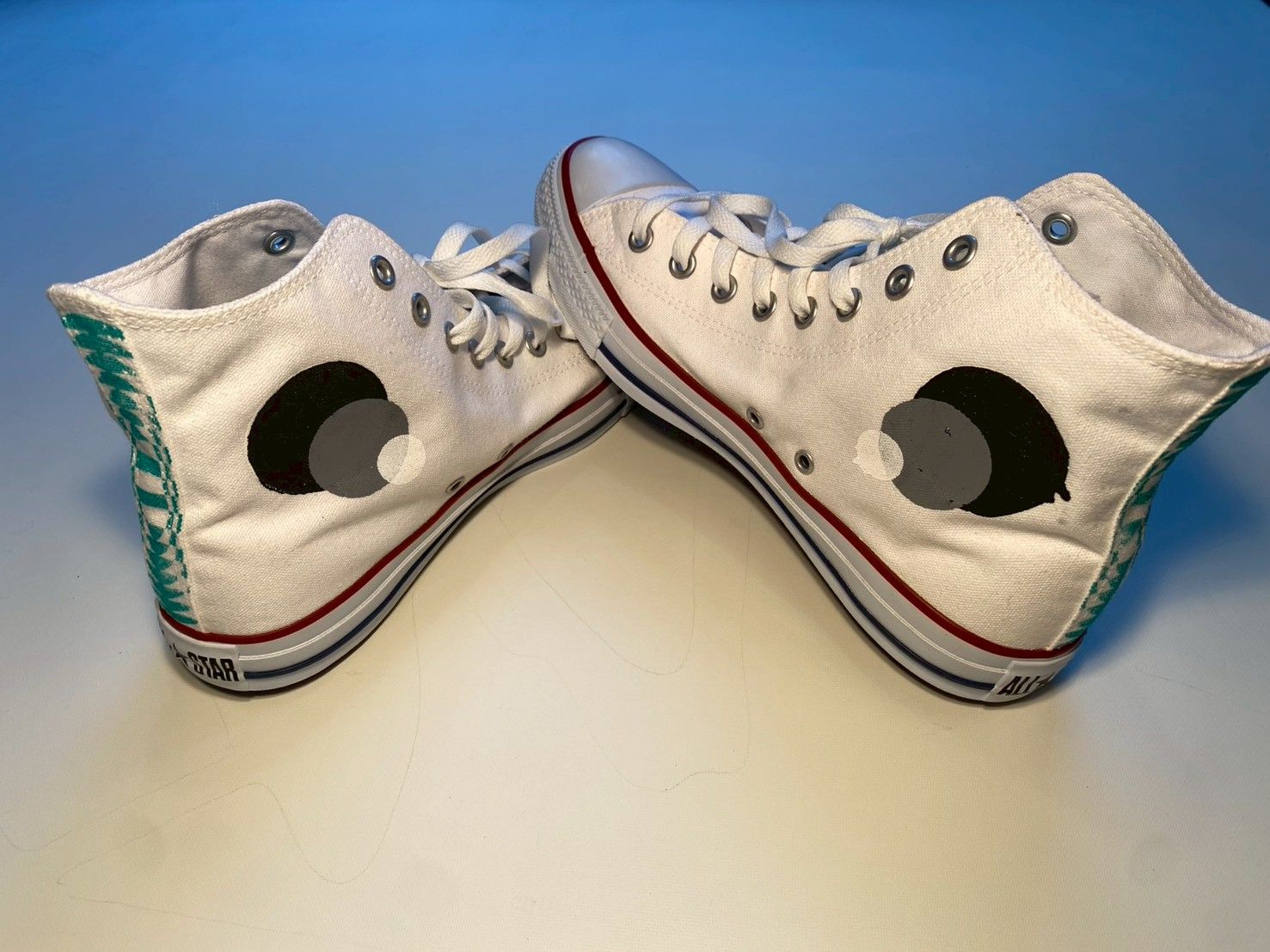 【一点もの】HALLUCINATION CLUB / CONVERSE ALL STAR HI / 27.5cm (ZONZAI,Satoshi Ito)