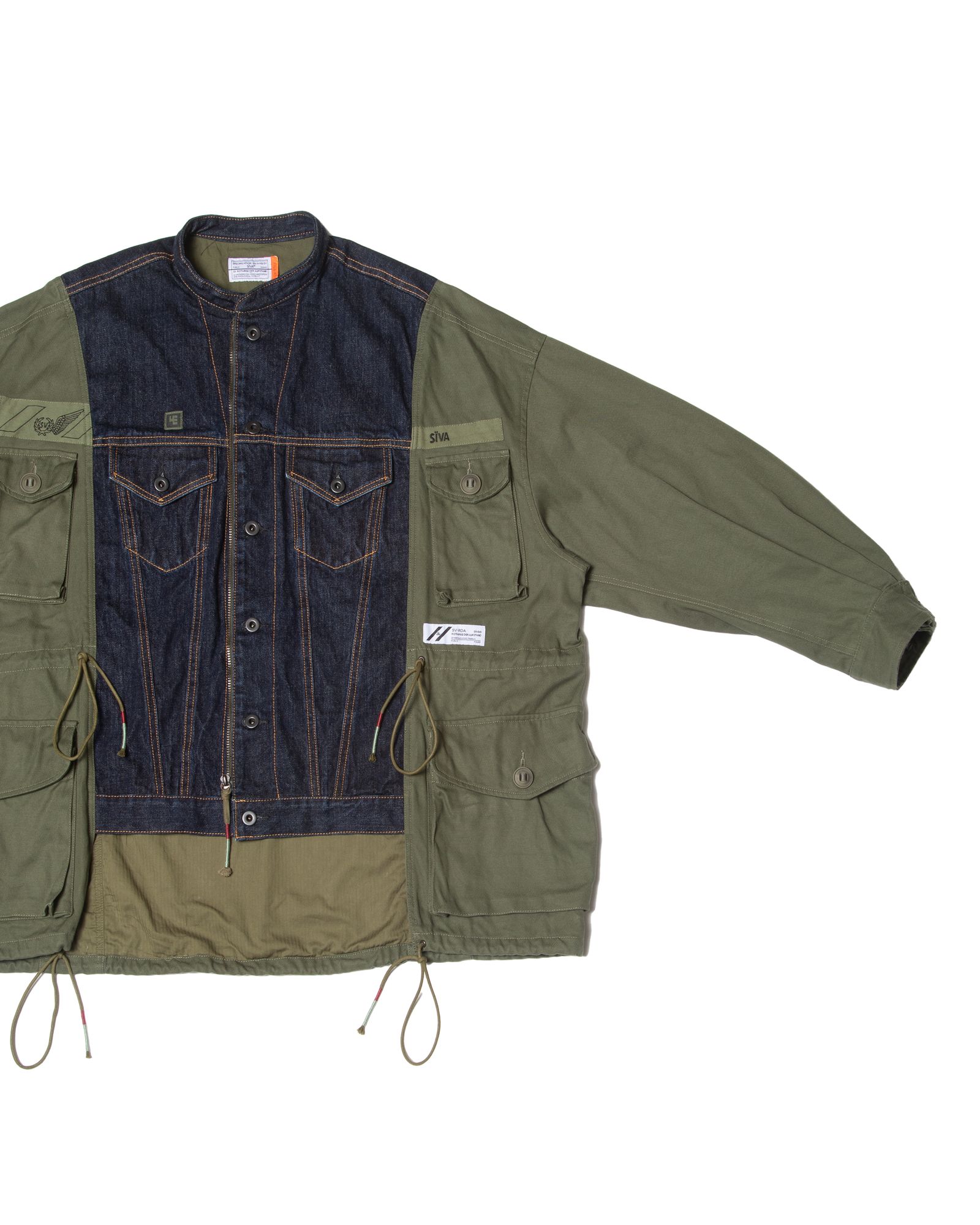 「予約商品」DENIM GS-MK2 COMBAT OVERSIZED JACKET / col: KHAKI