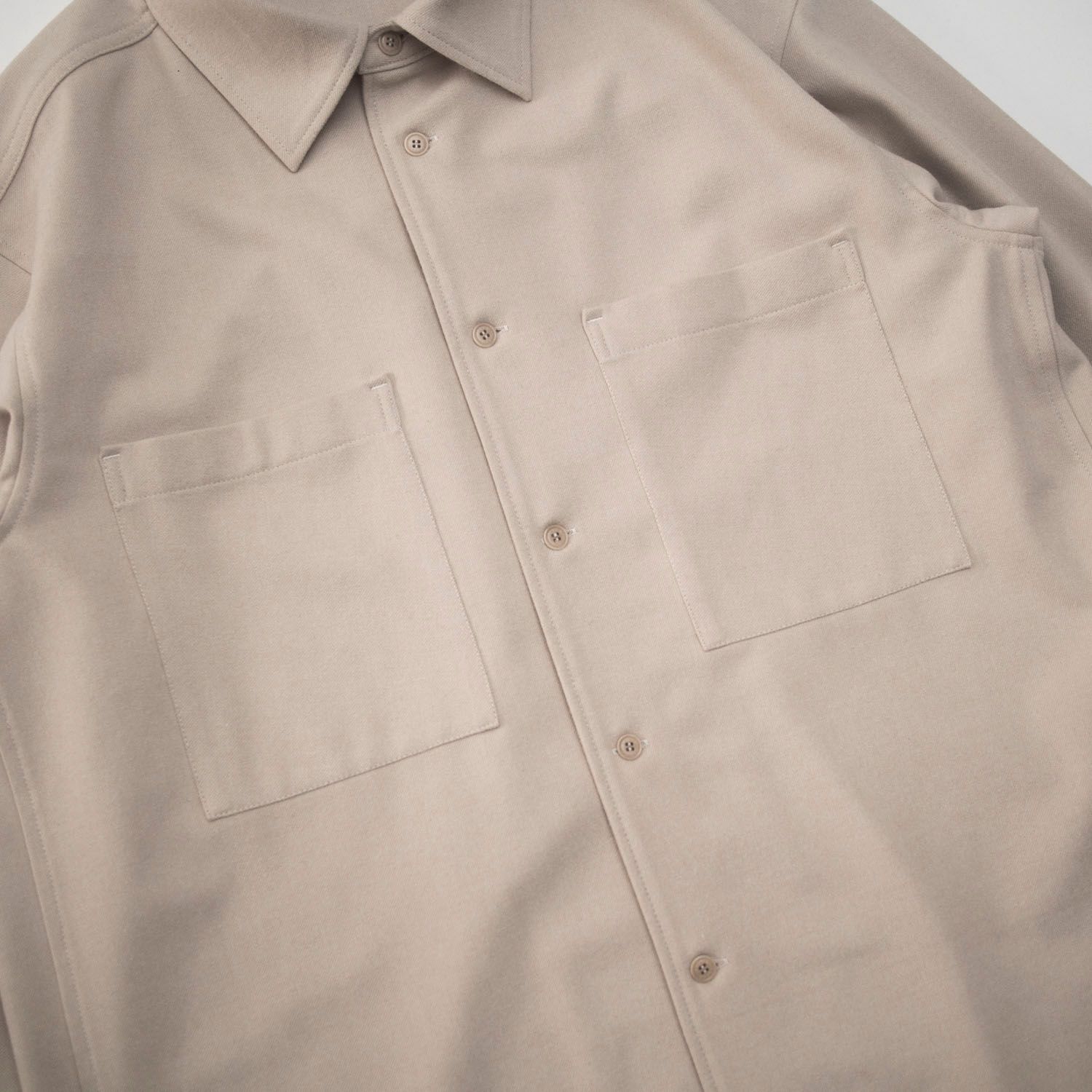 OVERSIZED HEAVY SHIRT (IVORY)