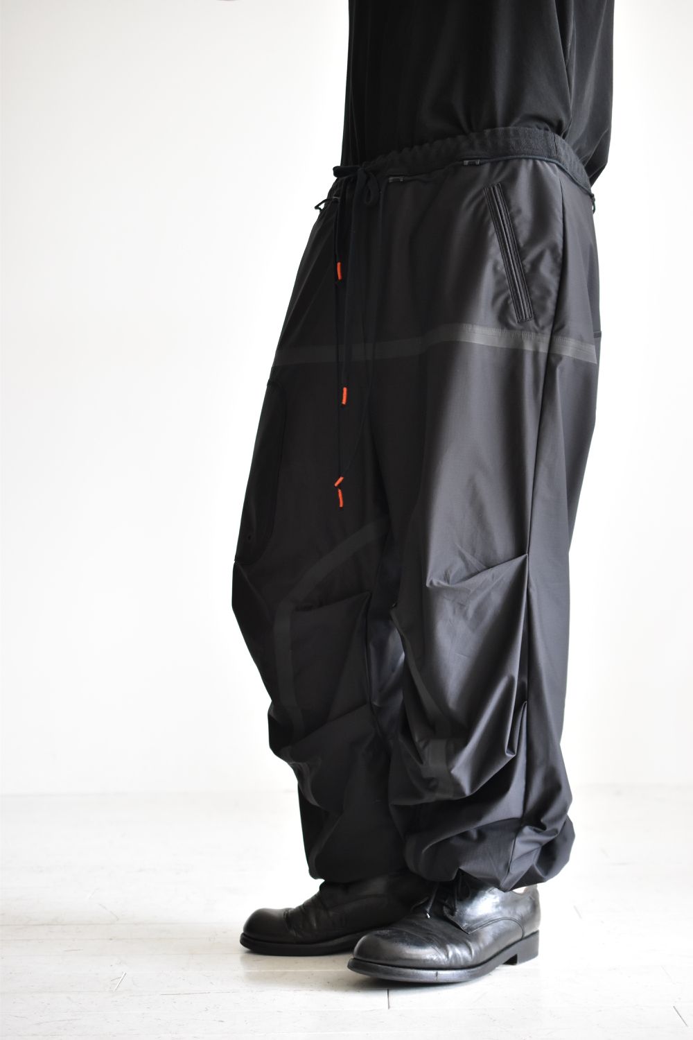 BAGGY RIP-STOP PANTS c/#1 BLACK