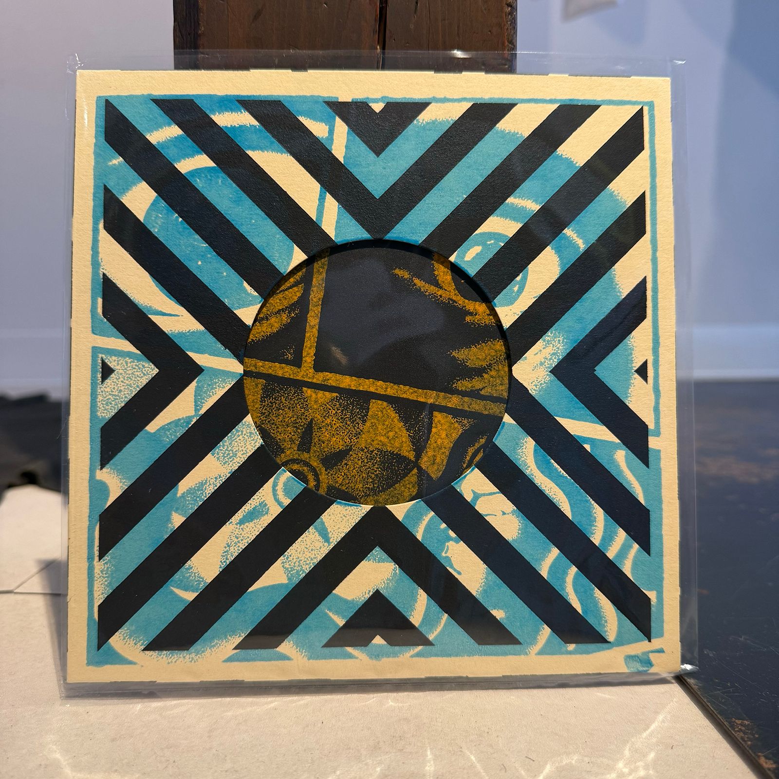 アート　額　1点もの 正方形額縁 SLICE 150角（150×150mm） 前面UVカットアクリル仕様